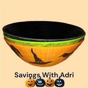 Halloween Candy Bowls Various Colors